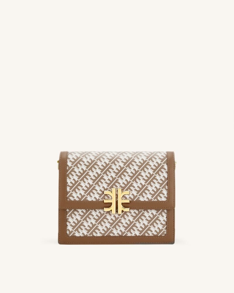 FEI Mini Flap Crossbody - Brown - Image 2