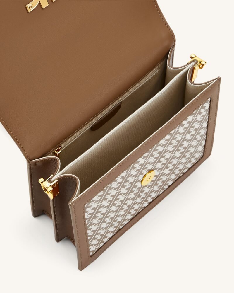 FEI Mini Flap Crossbody - Brown - Image 4