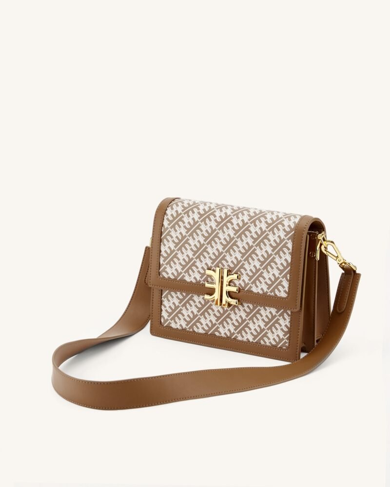 FEI Mini Flap Crossbody - Brown - Image 1