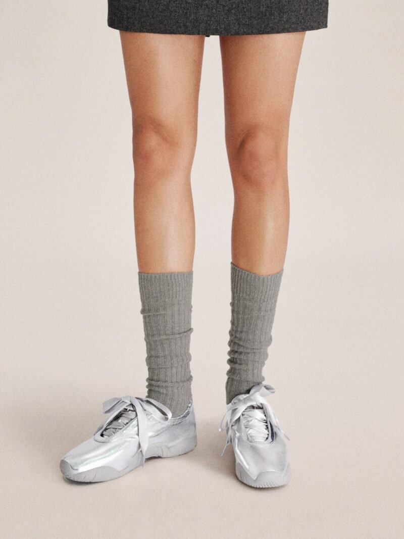 Flavia Ballerina Sneakers - Silver - Image 2