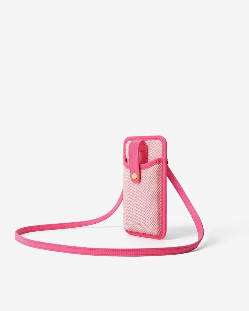 Aylin Canvas Phone Bag - Rose Red - Image 2