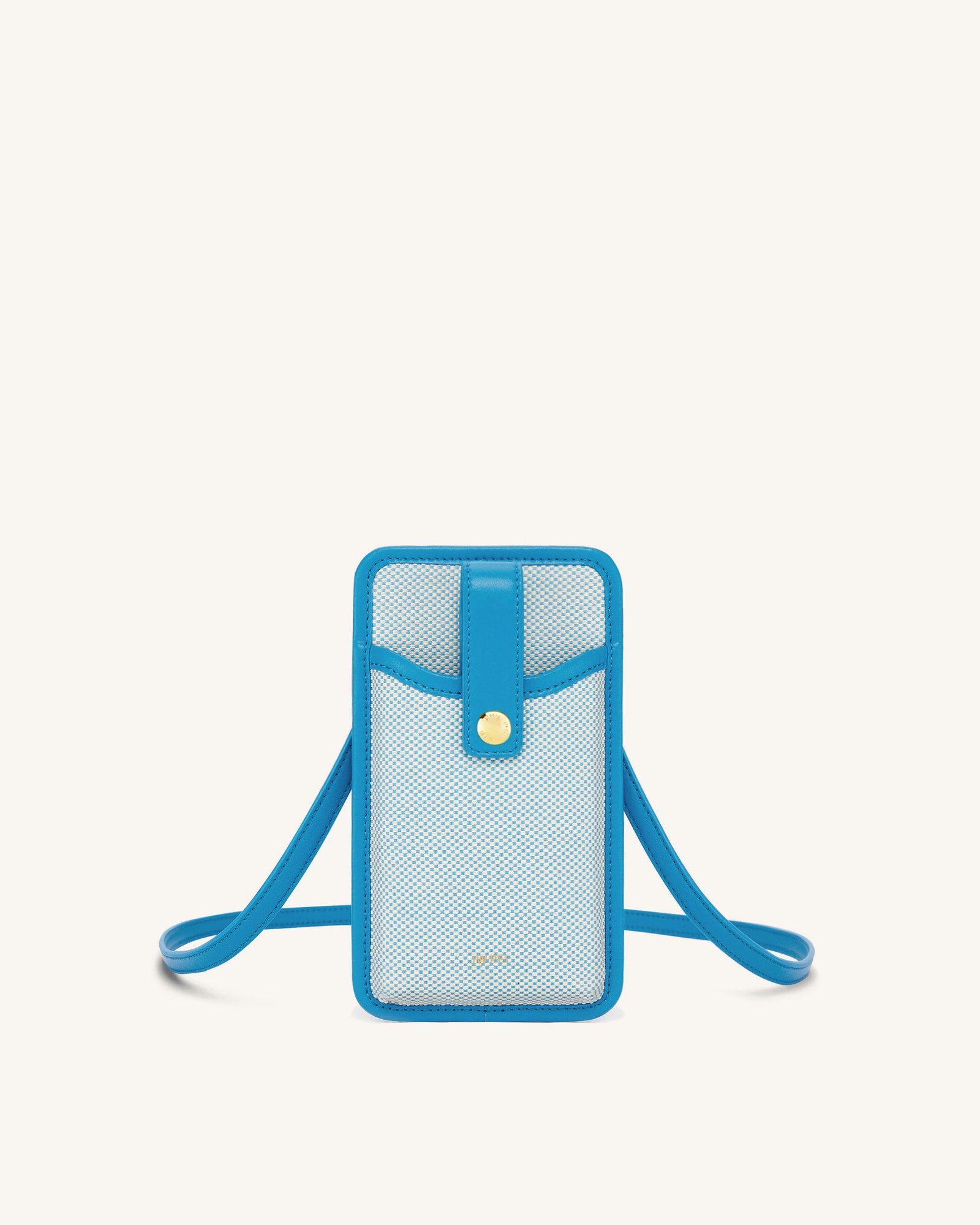 150-5Front Aylin Canvas Phone Bag - Lake Blue - Image 1