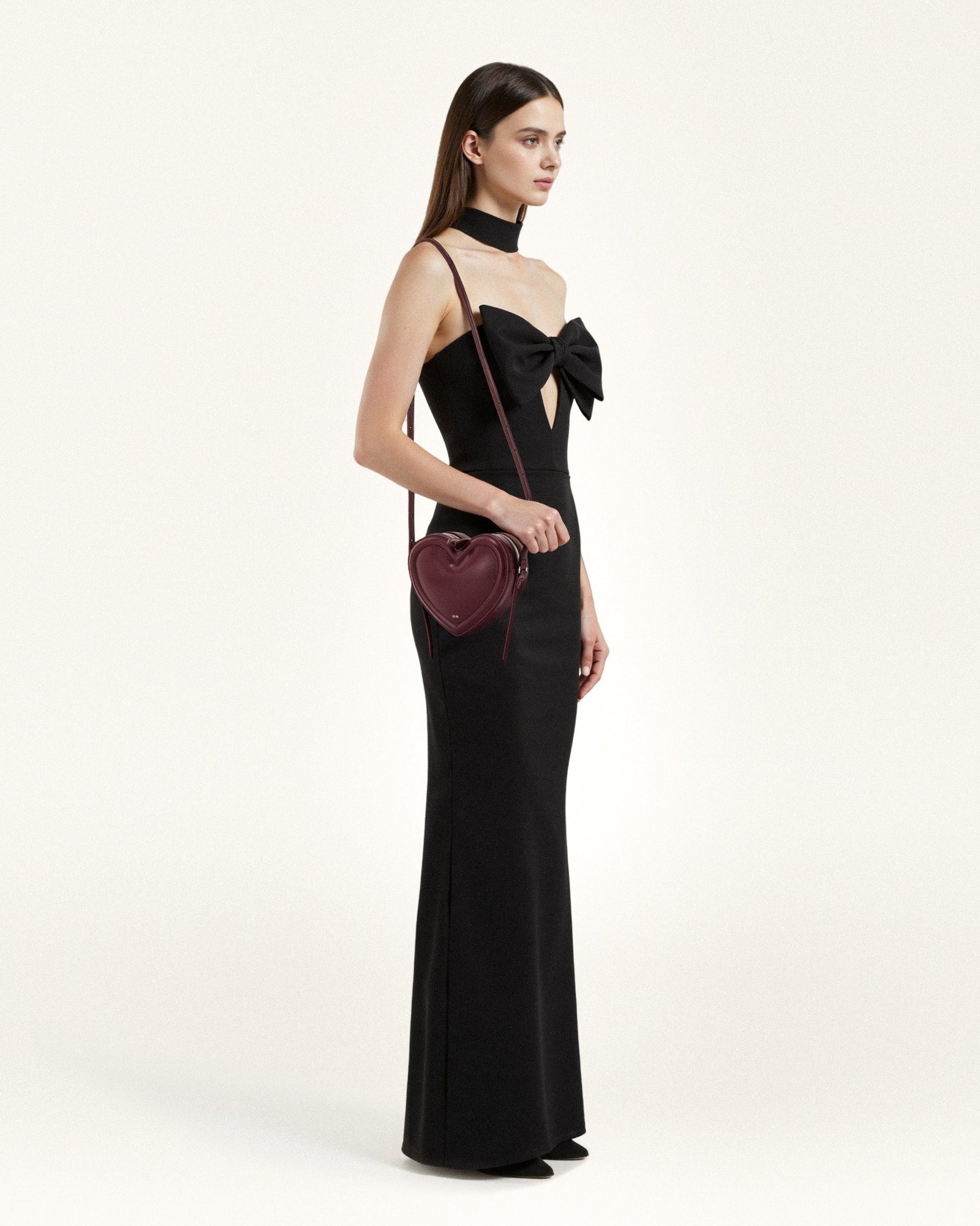 1C127-41.png Arlene Heart Shaped Bag - Claret - Image 2