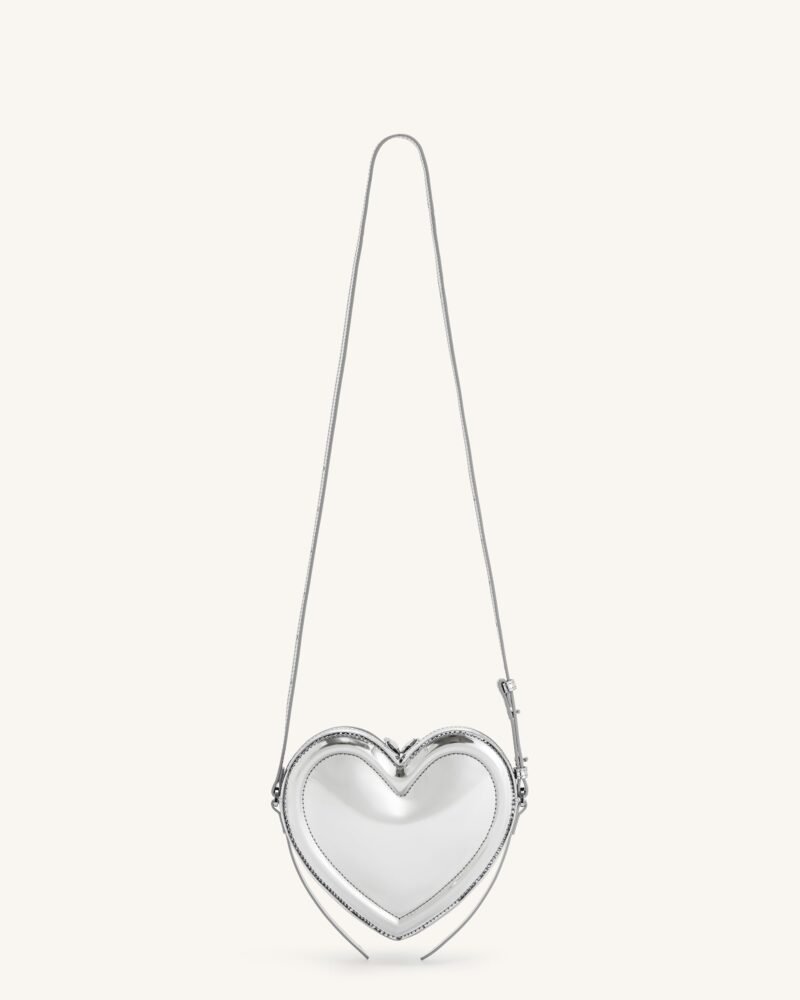 Arlene Heart Shaped Bag - Sliver - Image 3
