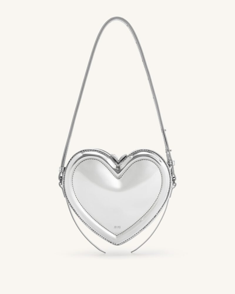 Arlene Heart Shaped Bag - Sliver - Image 1