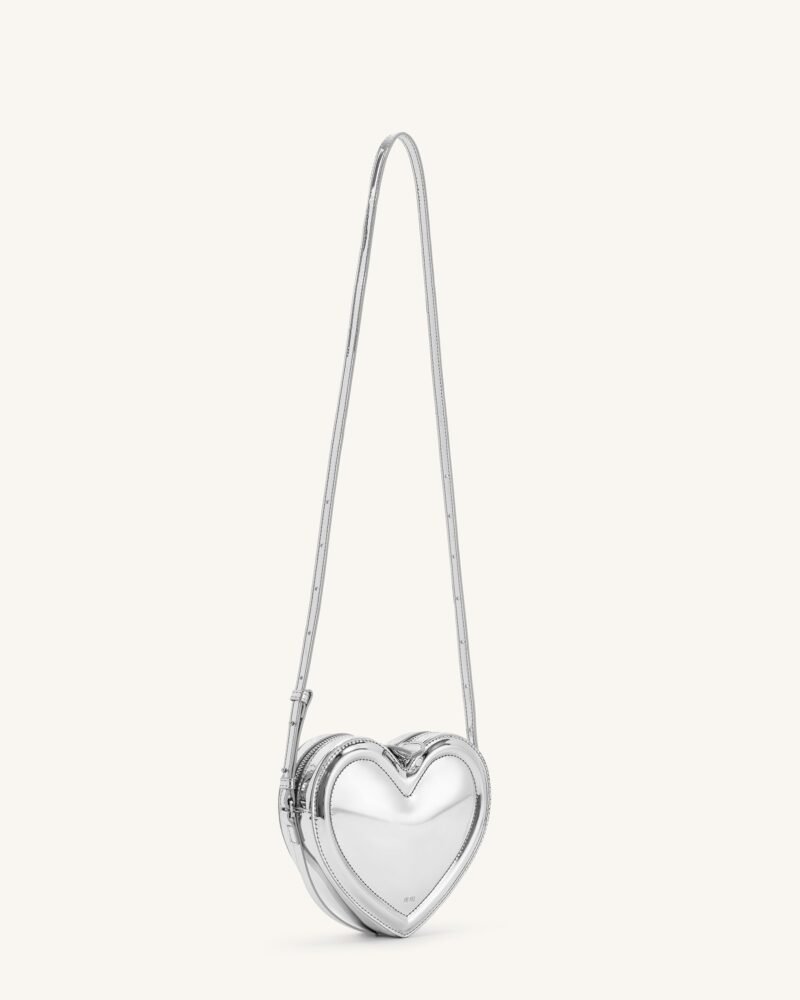 Arlene Heart Shaped Bag - Sliver - Image 2