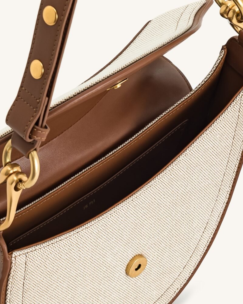 Ashlie Crossbody Bag - Brown Canvas - Image 4
