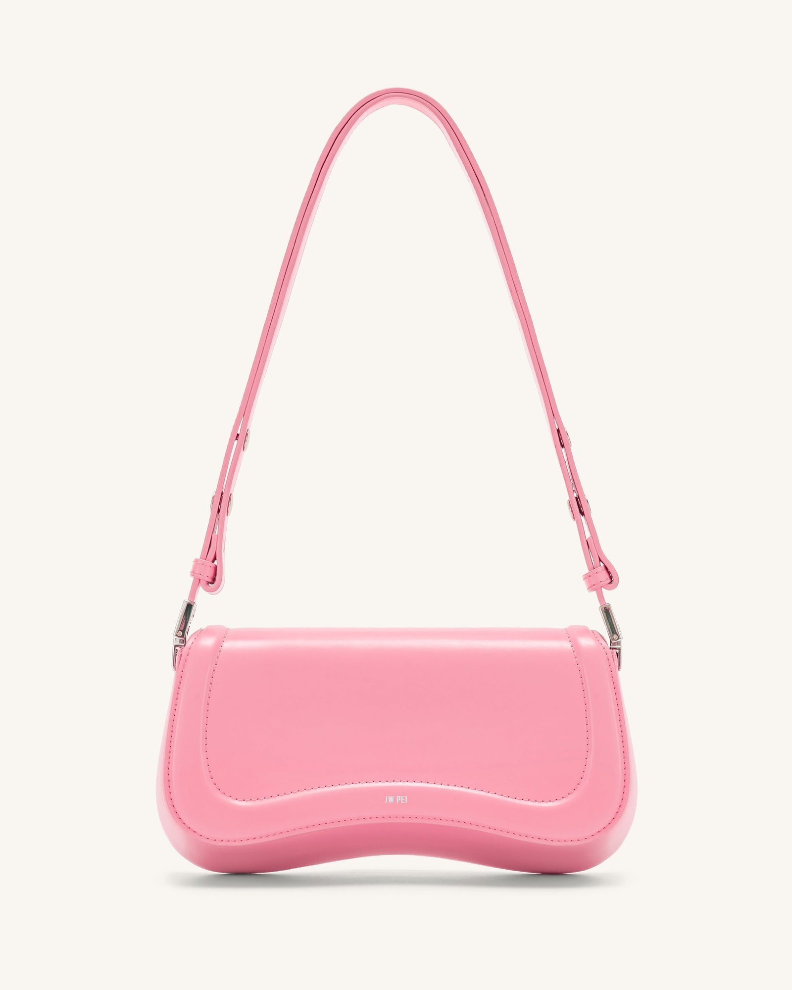 1C56-42Front Joy Shoulder Bag - Pink - Image 1