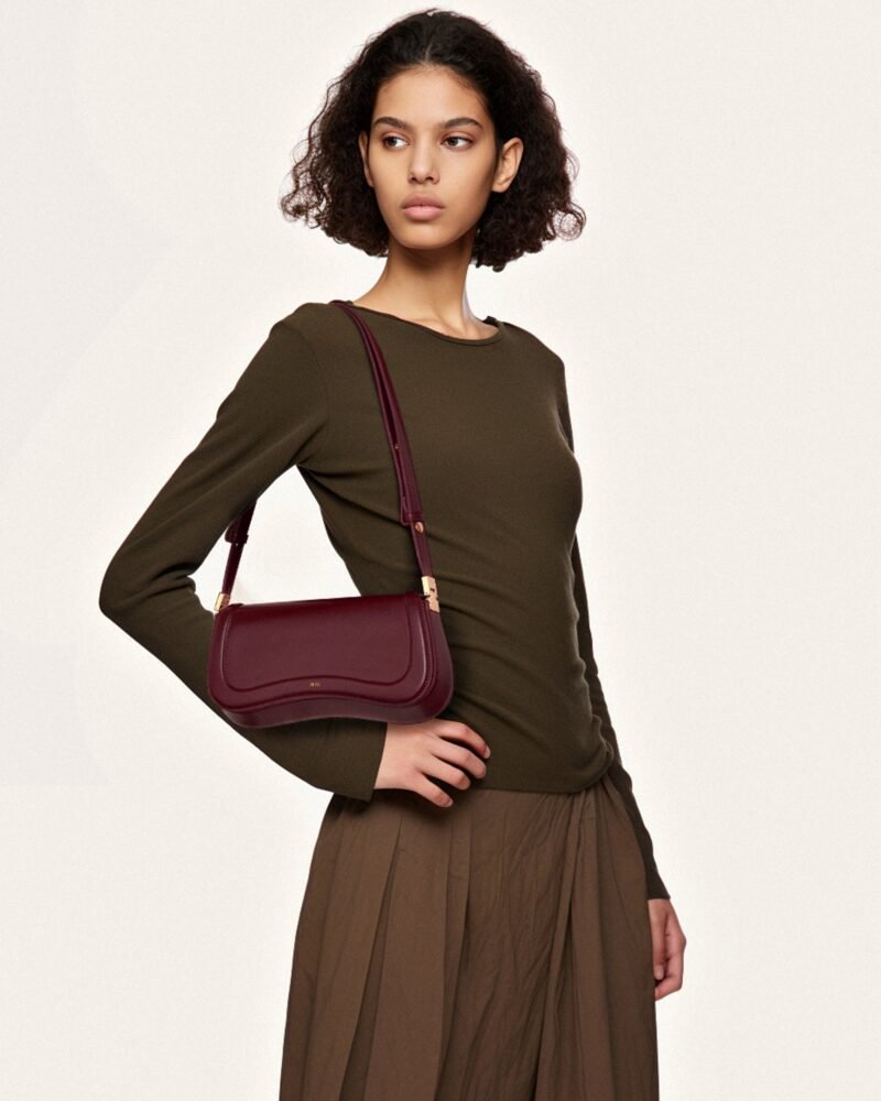 Joy Shoulder Bag - Deep Claret - Image 2