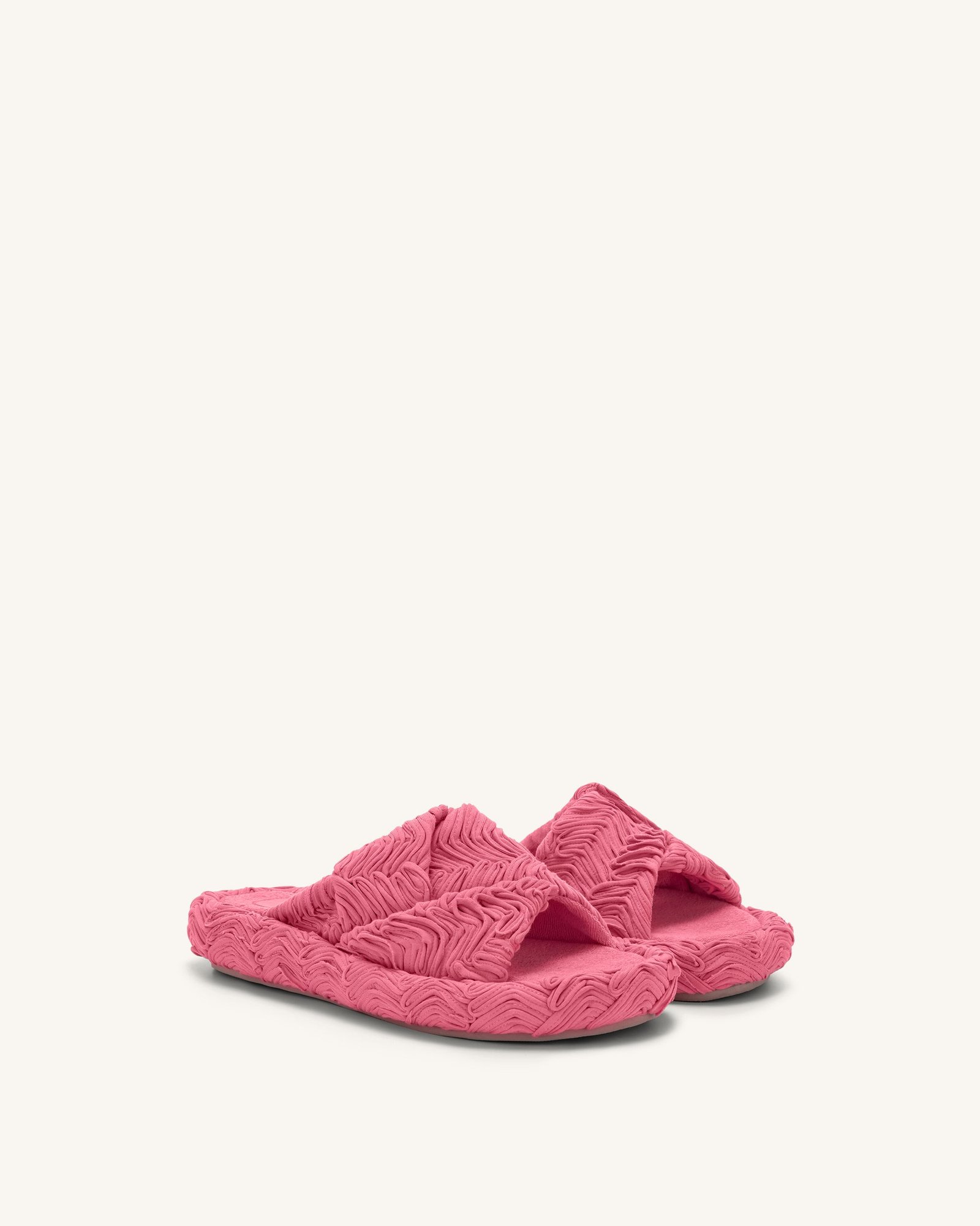 1SDS03-4Bothhalfside Lilah Woven Platform Sandal - Rose Red - Image 2