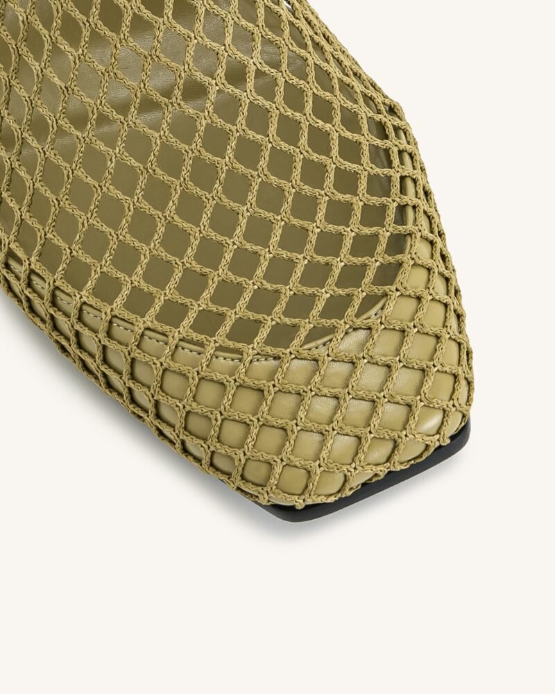 Genesis Heeled Sandals - Olive Green - Image 5