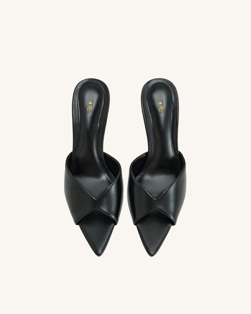 Ellie Sphere Heel Mules - Black - Image 3