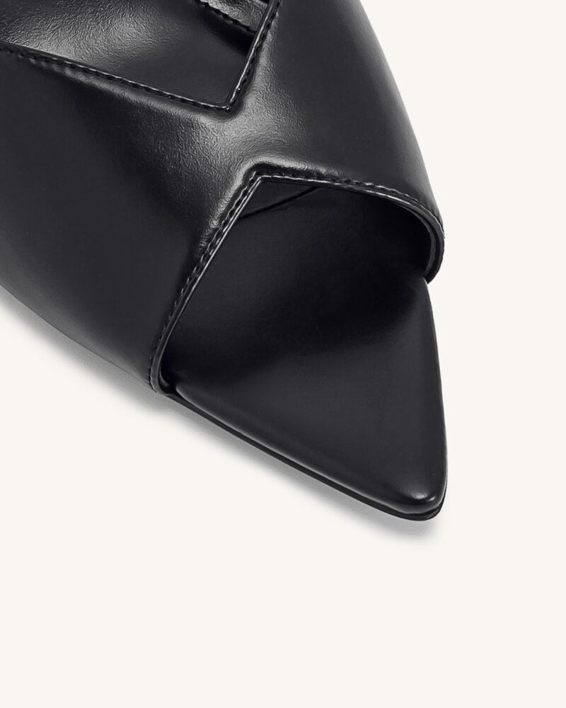 Ellie Sphere Heel Mules - Black - Image 5