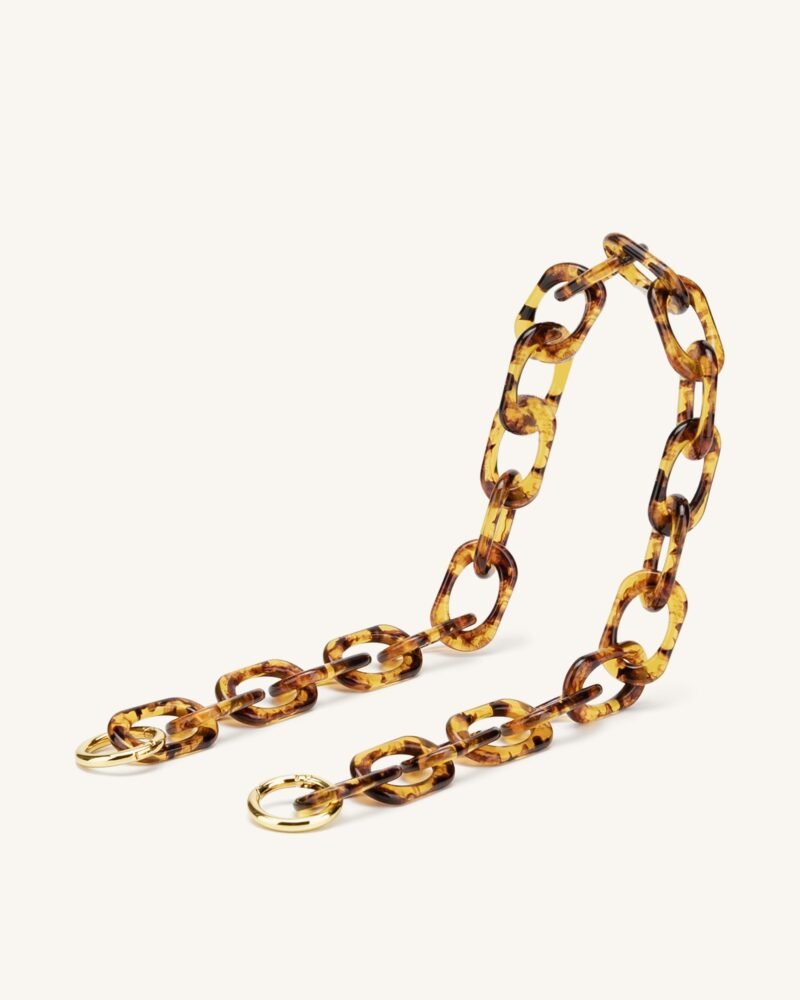 Mya Tortoiseshell Acrylic Chain Strap - Image 1
