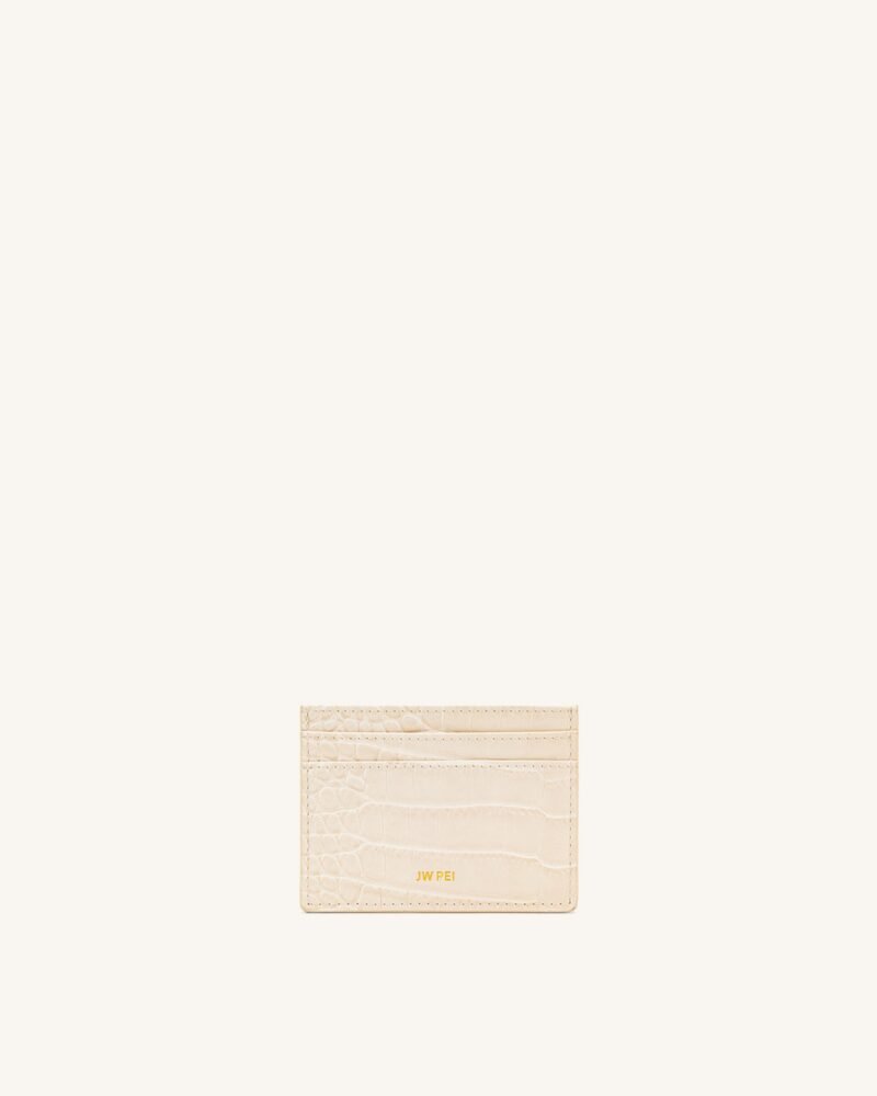 The Card Holder - Ivory Croc - Image 1
