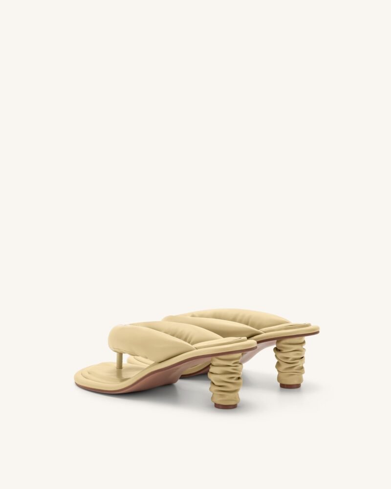 Talia Puffed Sandal - Butter - Image 4