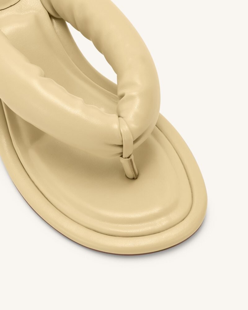 Talia Puffed Sandal - Butter - Image 6