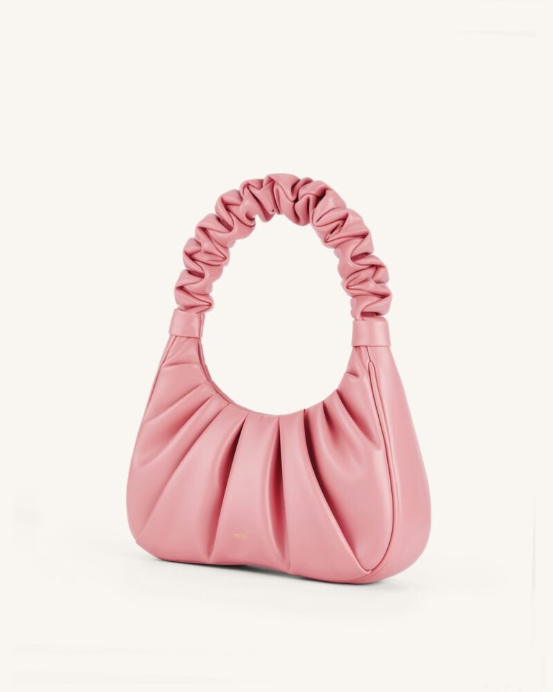 Gabbi Ruched Hobo Handbag - Coral Almond - Image 2