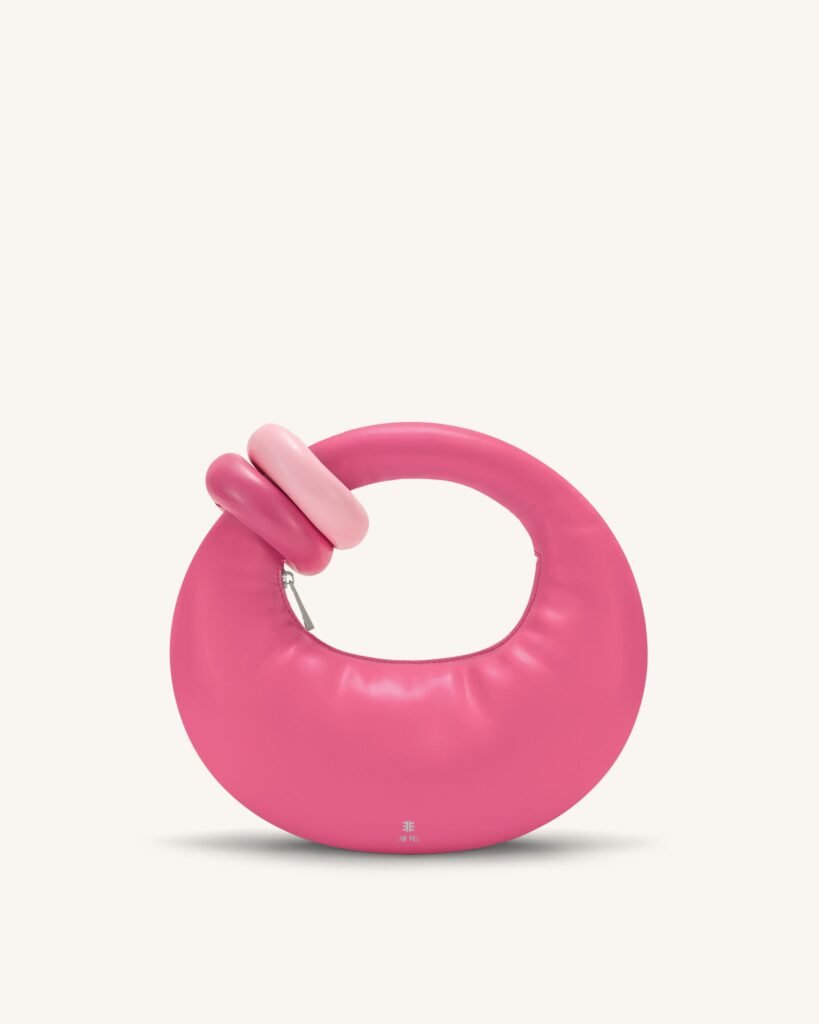 Abacus Top Handle Bag - Rose Red - Image 1