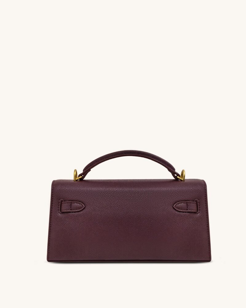 Noor Top Handle Bag - Deep Burgundy - Image 3