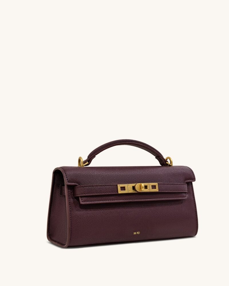 Noor Top Handle Bag - Deep Burgundy - Image 2