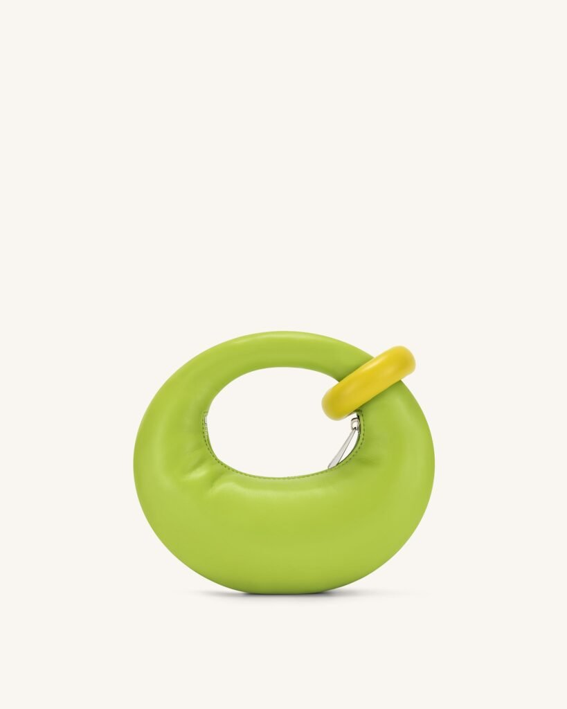 Abacus Mini Top Handle Bag - Acid Green - Image 3