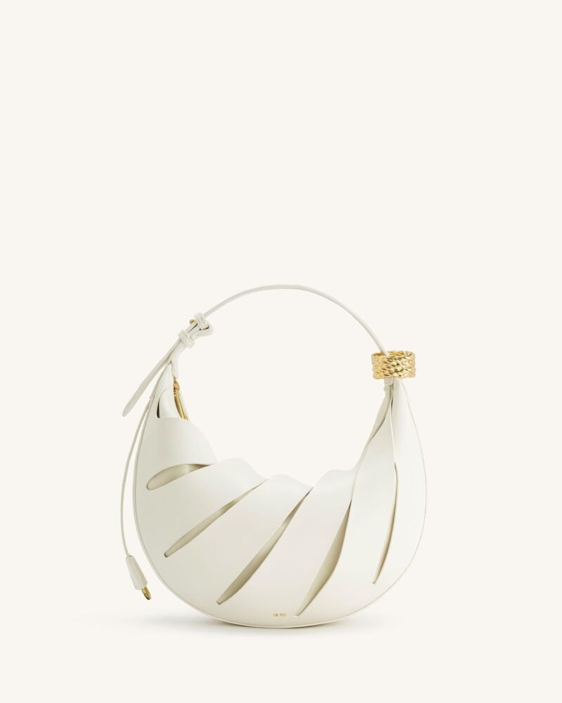Jana Hollow Out Shoulder Bag - White - Image 1