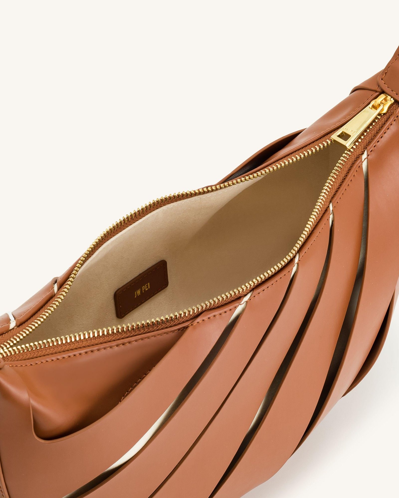 2T37-3-4 Jana Hollow Out Shoulder Bag - Brown - Image 5