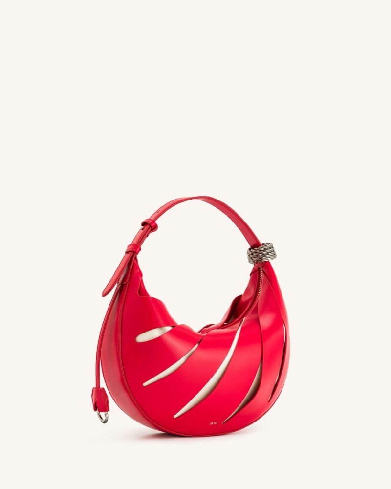 Jana Hollow Out Shoulder Bag - Red - Image 2
