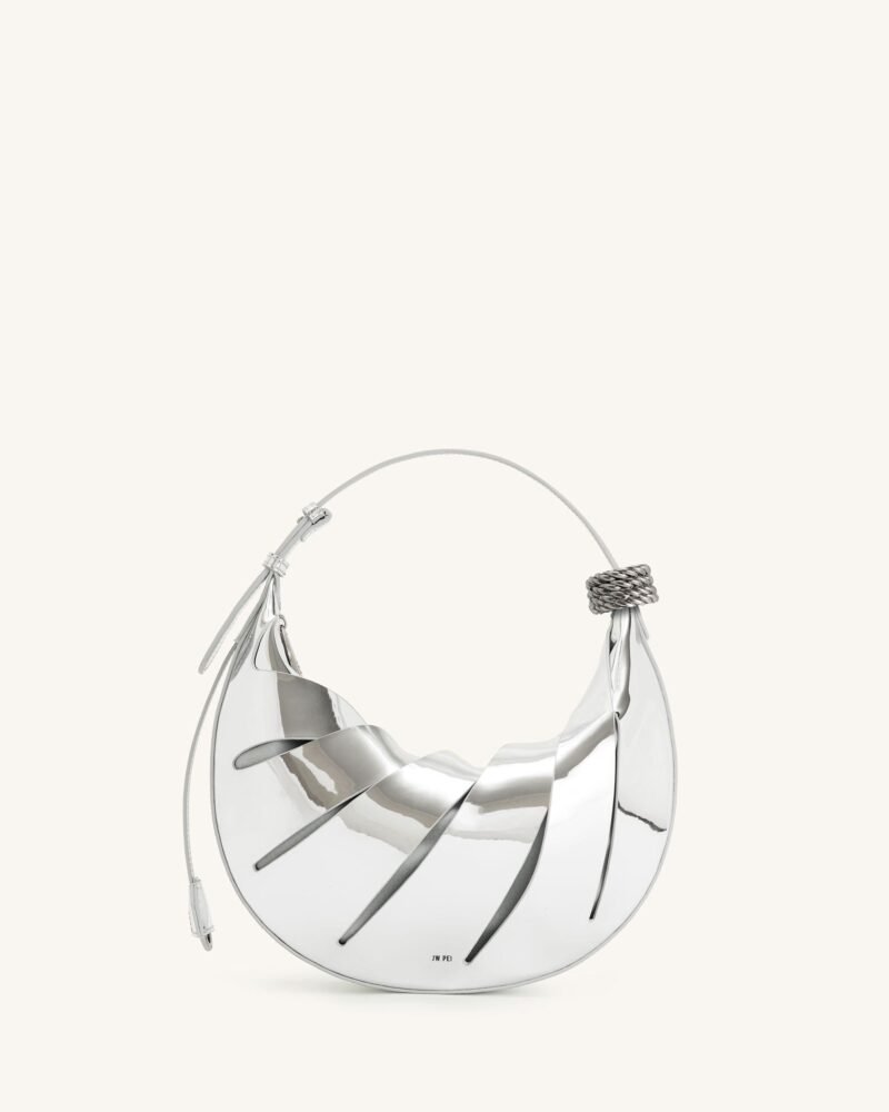 Jana Hollow Out Shoulder Bag - Silver - Image 1