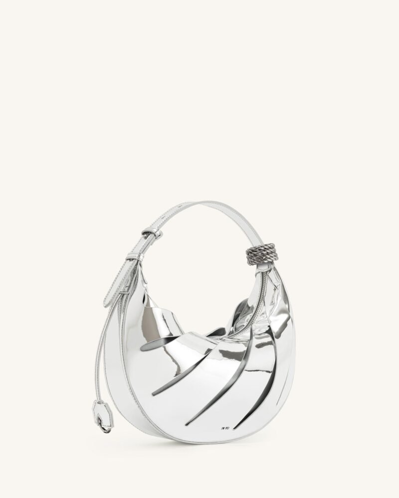 Jana Hollow Out Shoulder Bag - Silver - Image 3