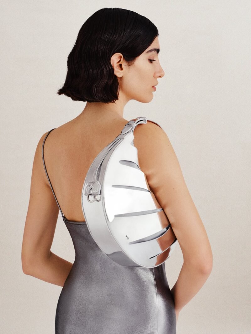 Jana Hollow Out Shoulder Bag - Silver - Image 6