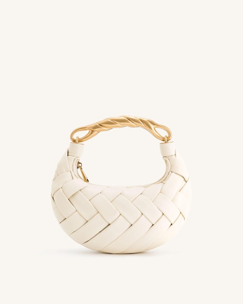 Orla Weave Handbag - White - Image 4