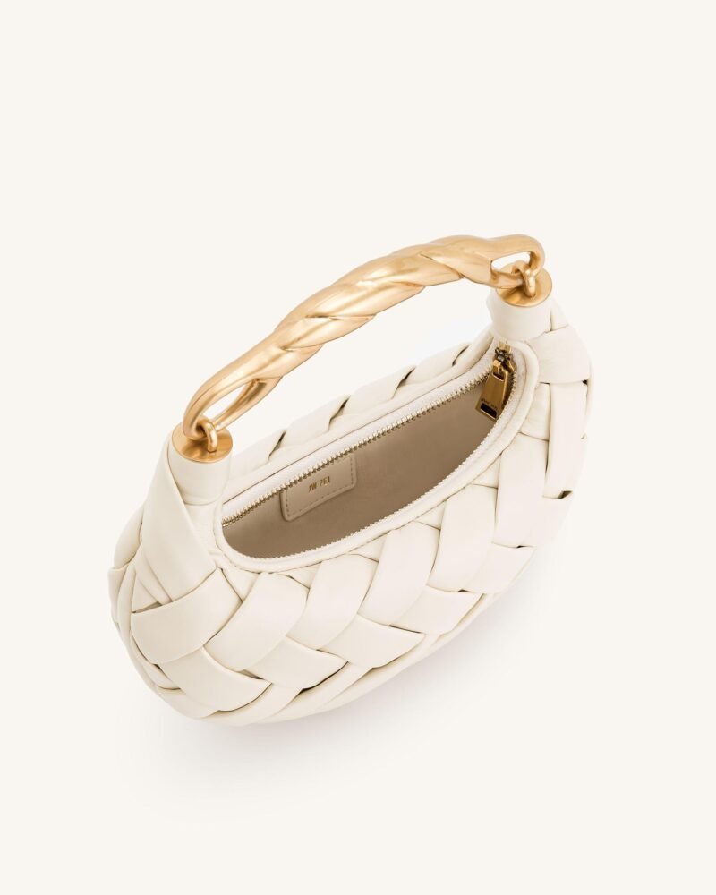Orla Weave Handbag - White - Image 5