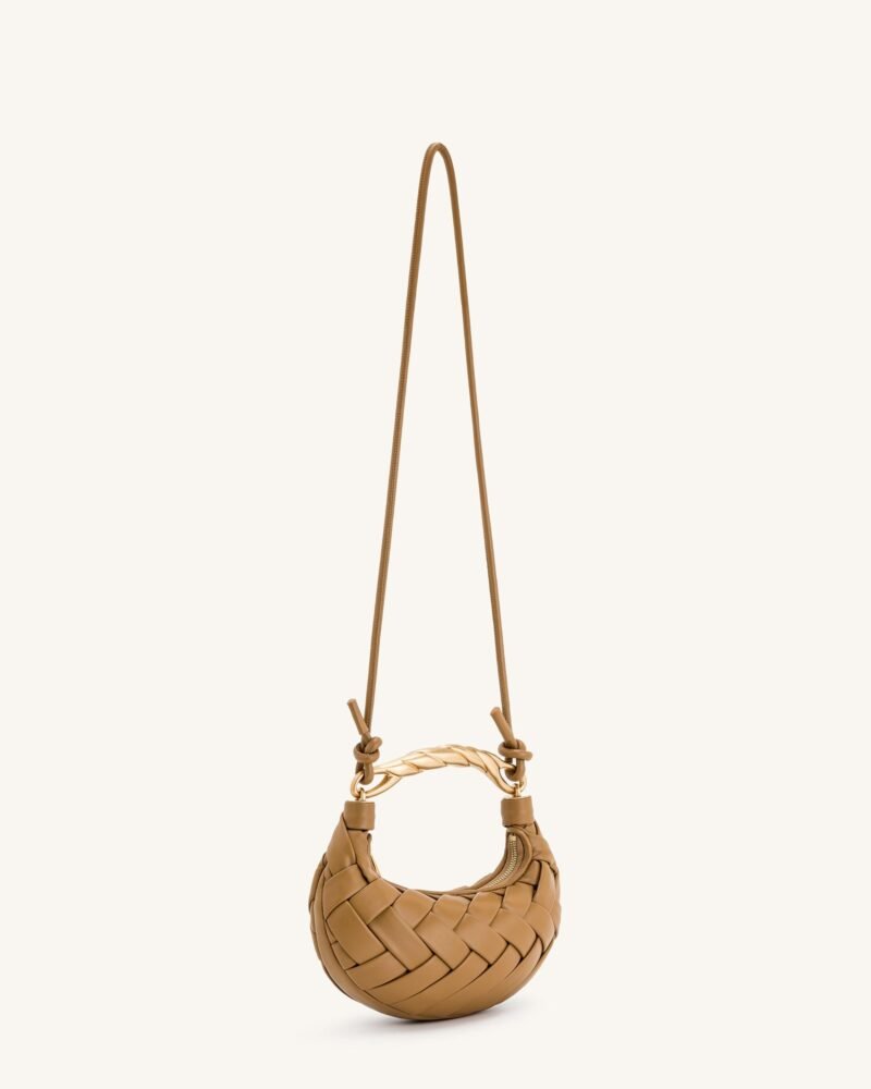 Orla Weave Handbag - Brown - Image 3
