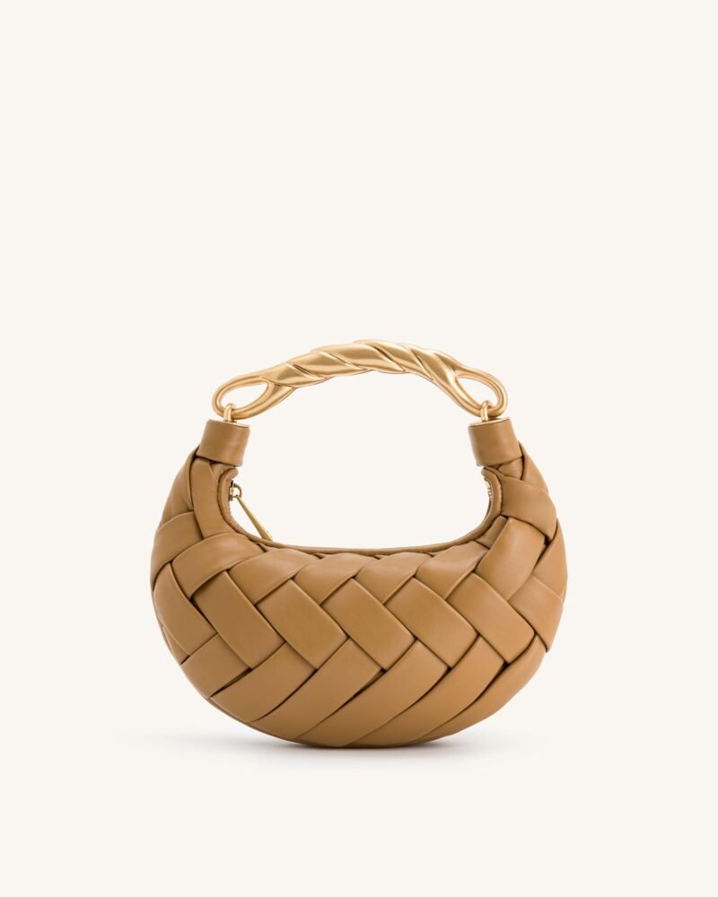 Orla Weave Handbag - Brown - Image 4