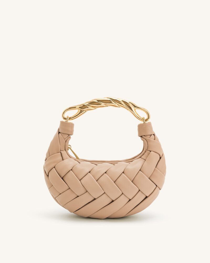 Orla Weave Handbag - Almond - Image 3