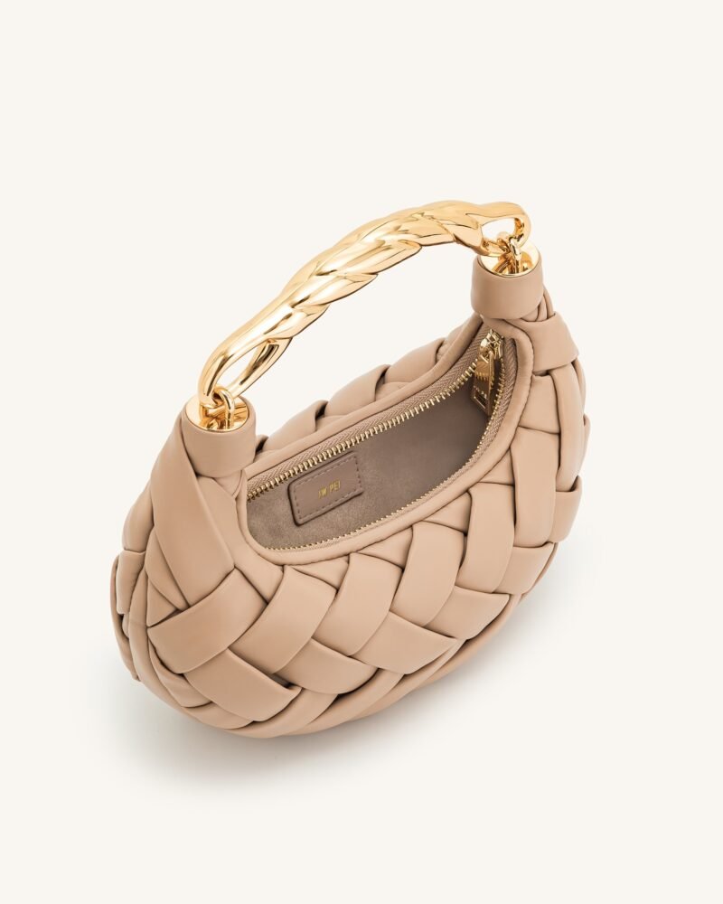 Orla Weave Handbag - Almond - Image 4