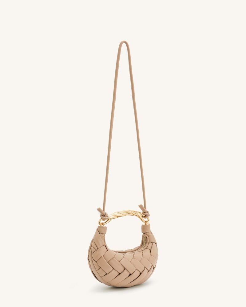 Orla Weave Handbag - Almond - Image 2