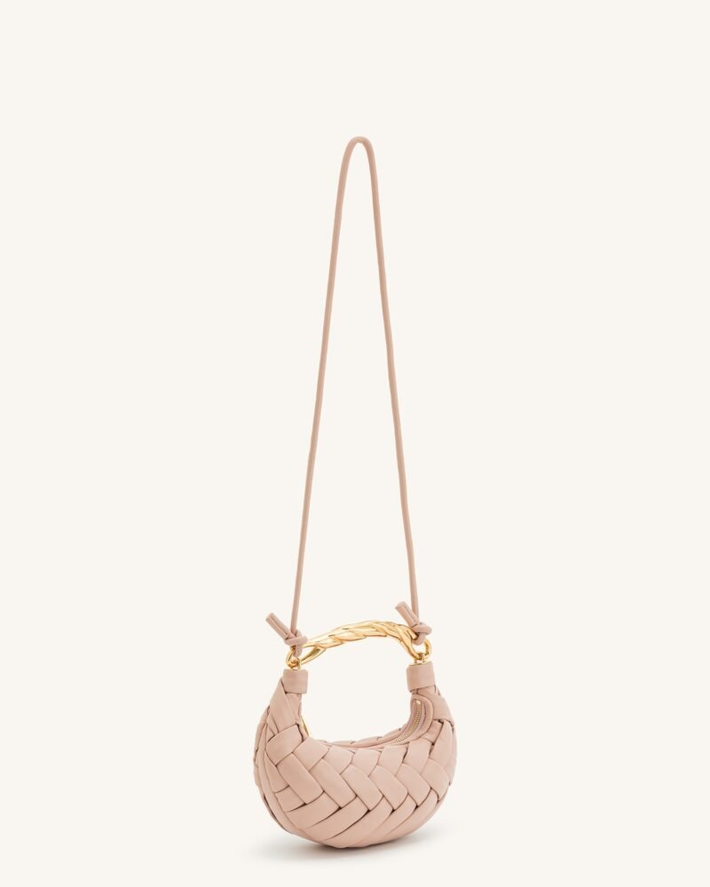 Orla Weave Handbag - Pink Beige - Image 2