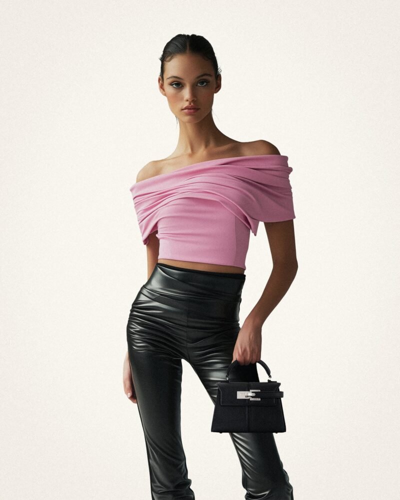 Elise Top Handle Bag - Black - Image 2