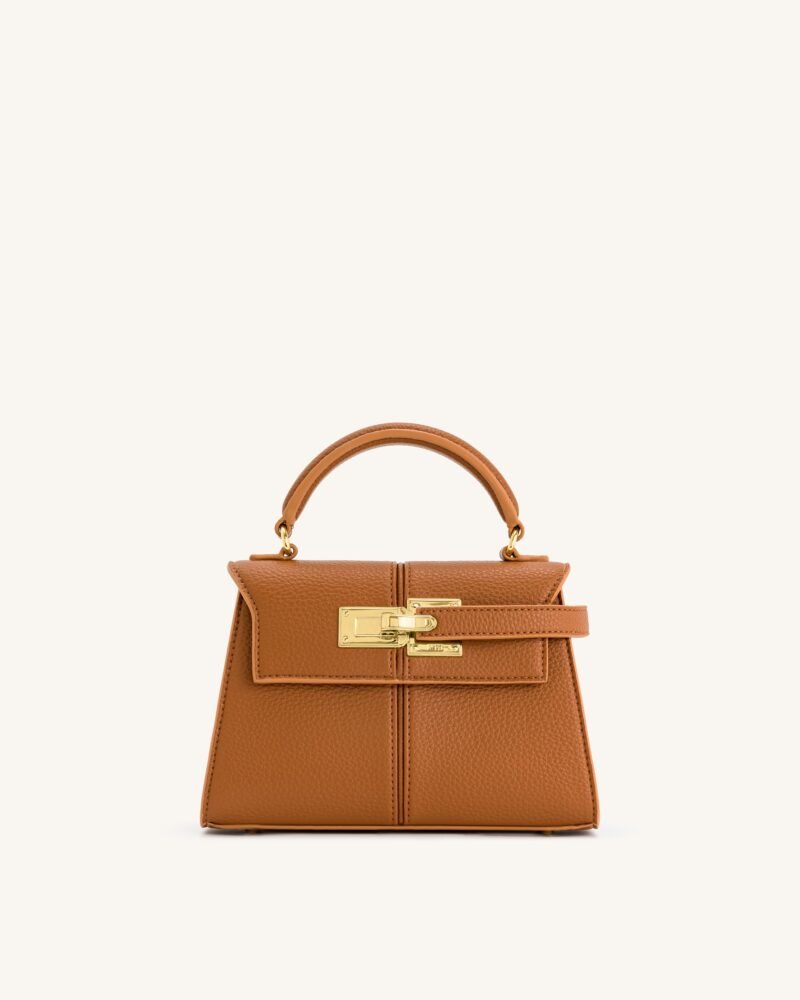 Elise Top Handle Bag - Brown - Image 1
