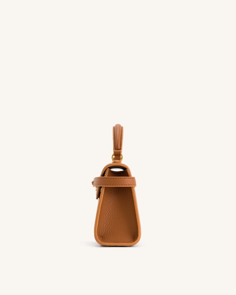 Elise Top Handle Bag - Brown - Image 5