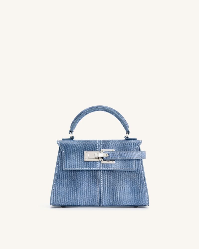 Elise Top Handle Bag - Blue - Image 1