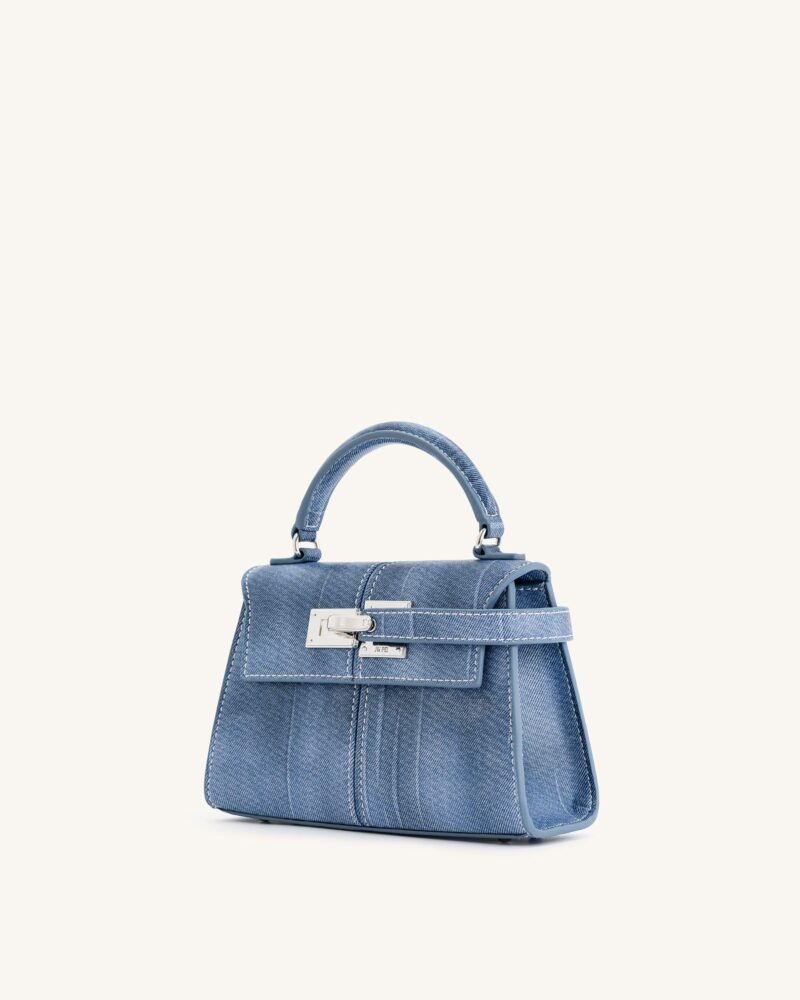 Elise Top Handle Bag - Blue - Image 2