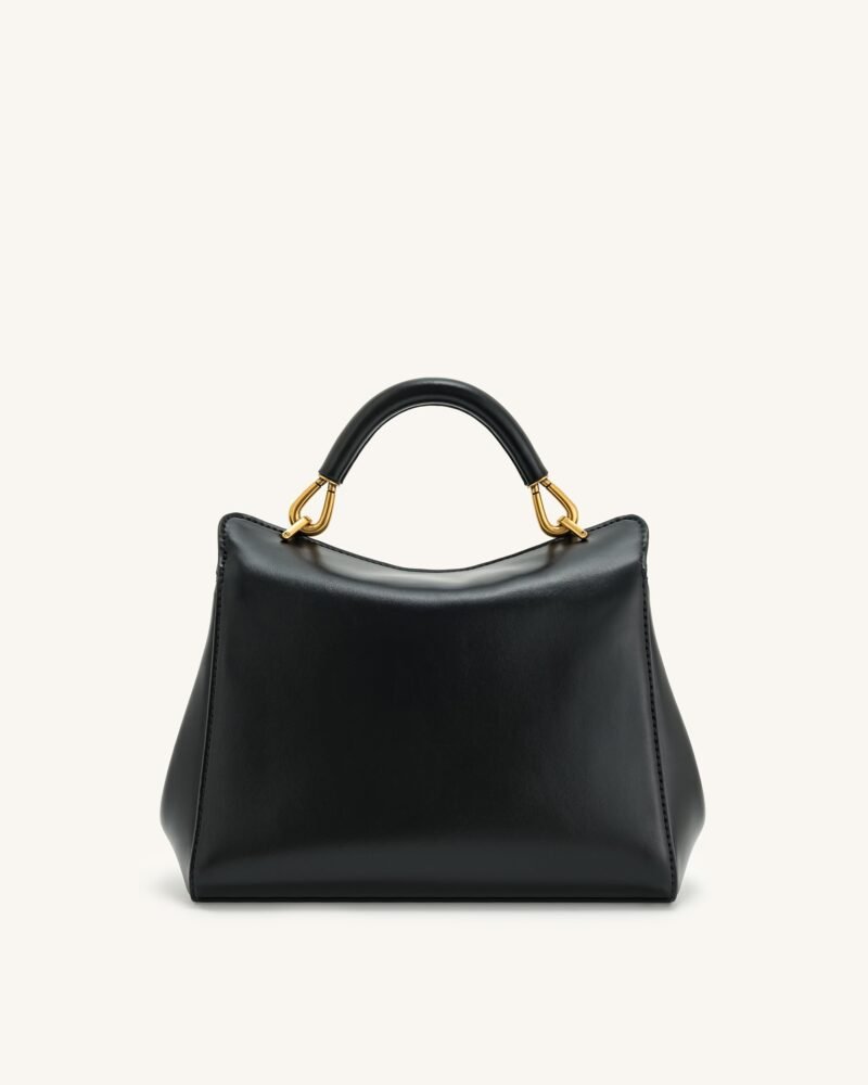 Lucia Classic Top Handbag - Black - Image 3