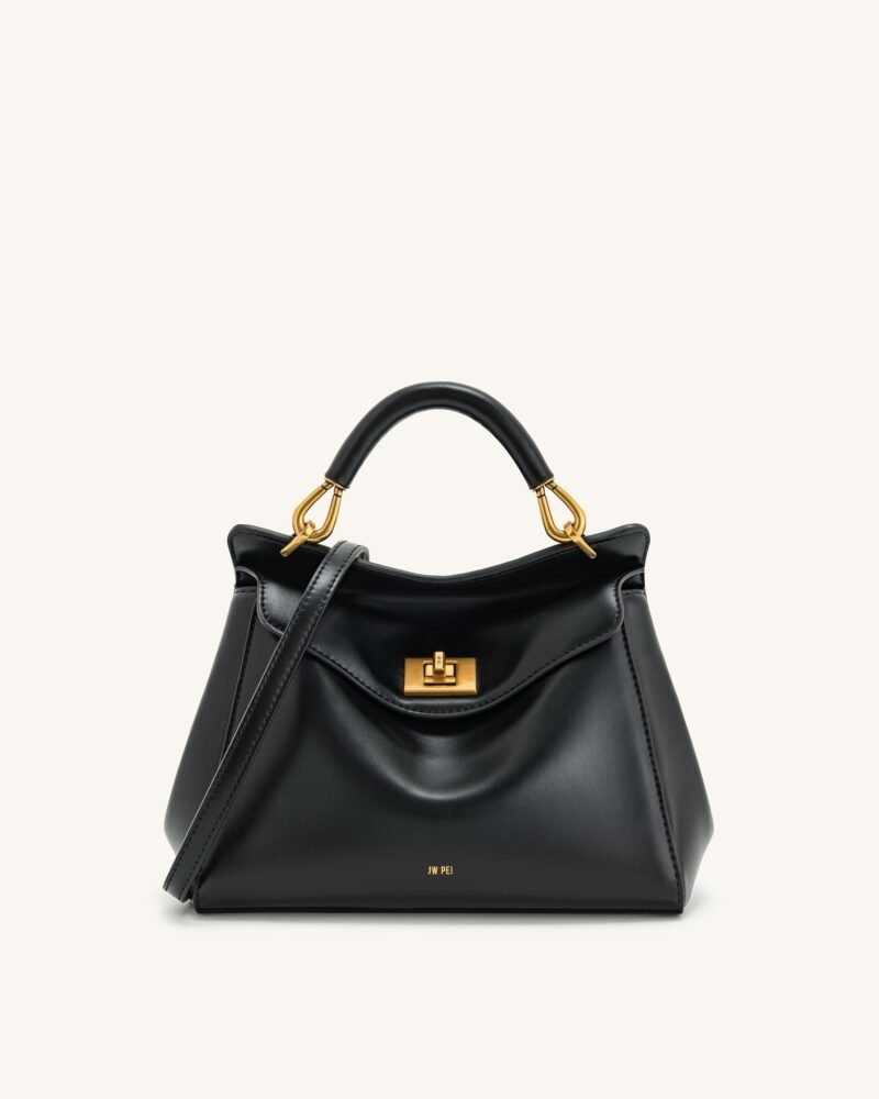 Lucia Classic Top Handbag - Black - Image 1