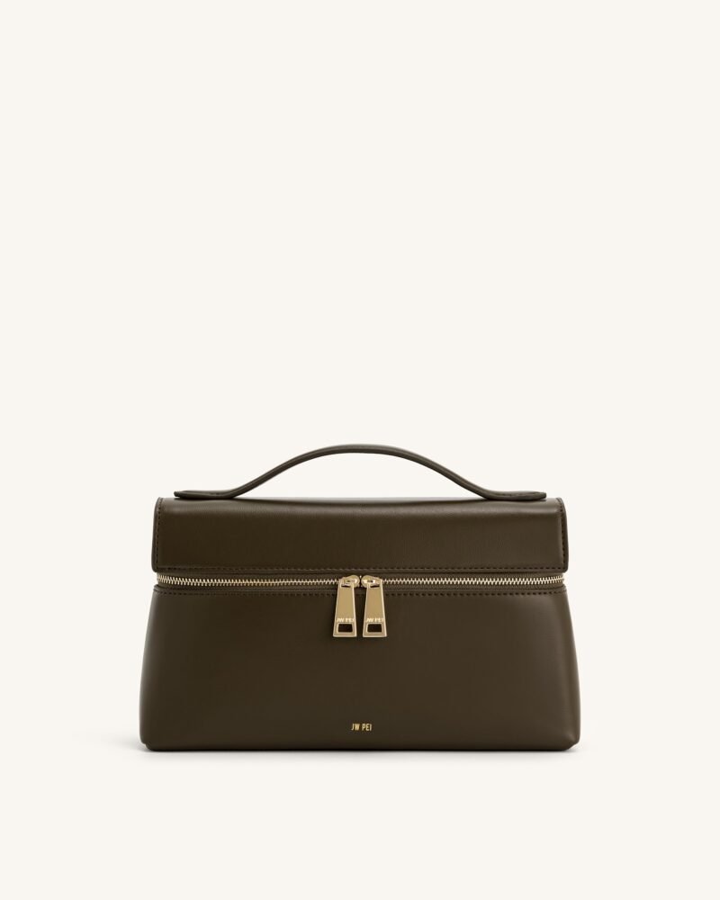 Thea Top Handle Bag - Dark Olive - Image 1