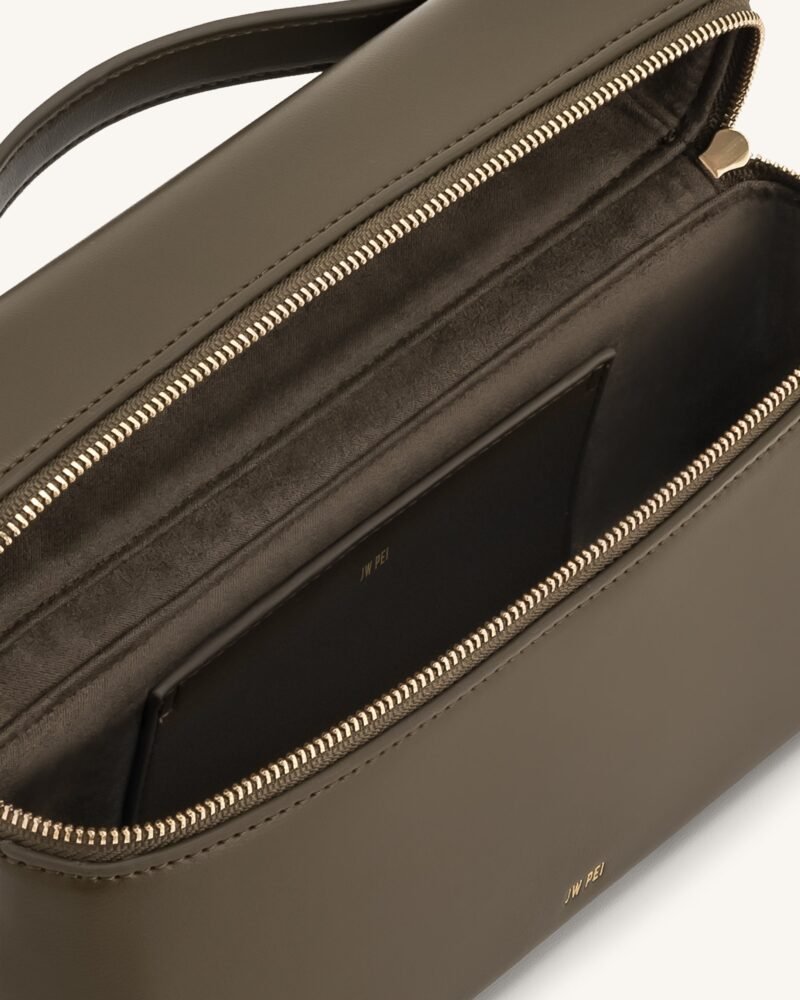 Thea Top Handle Bag - Dark Olive - Image 5