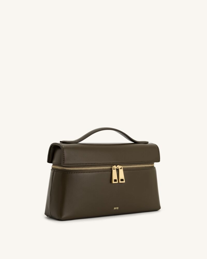 Thea Top Handle Bag - Dark Olive - Image 3